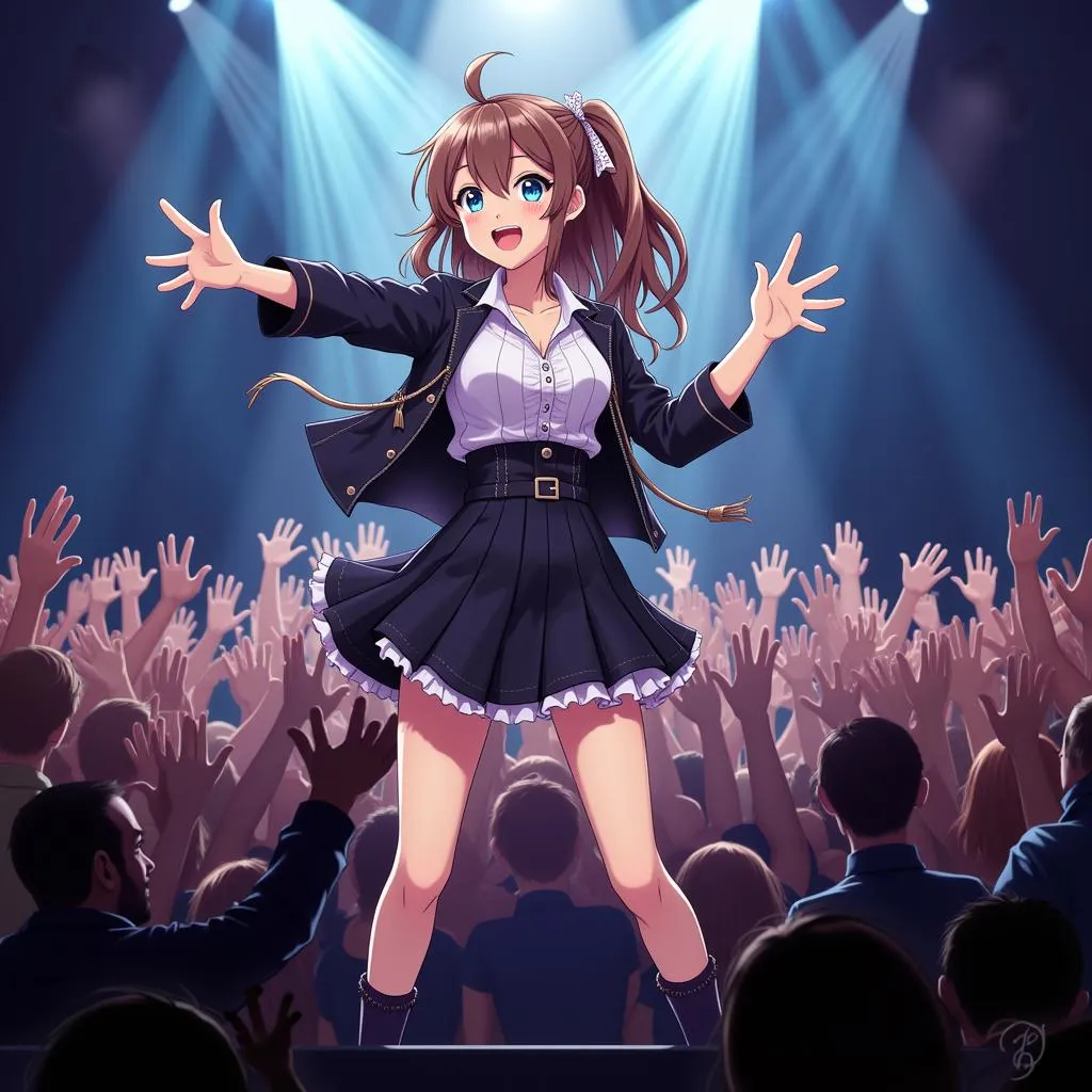 Hibiki Otsuki performing live on stage