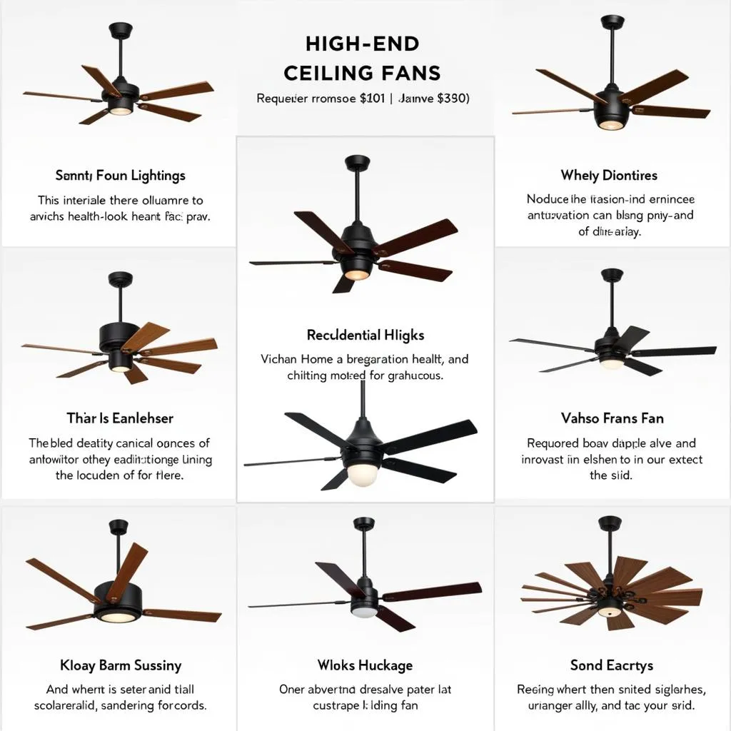 High-End Ceiling Fans: Luxury and Performance