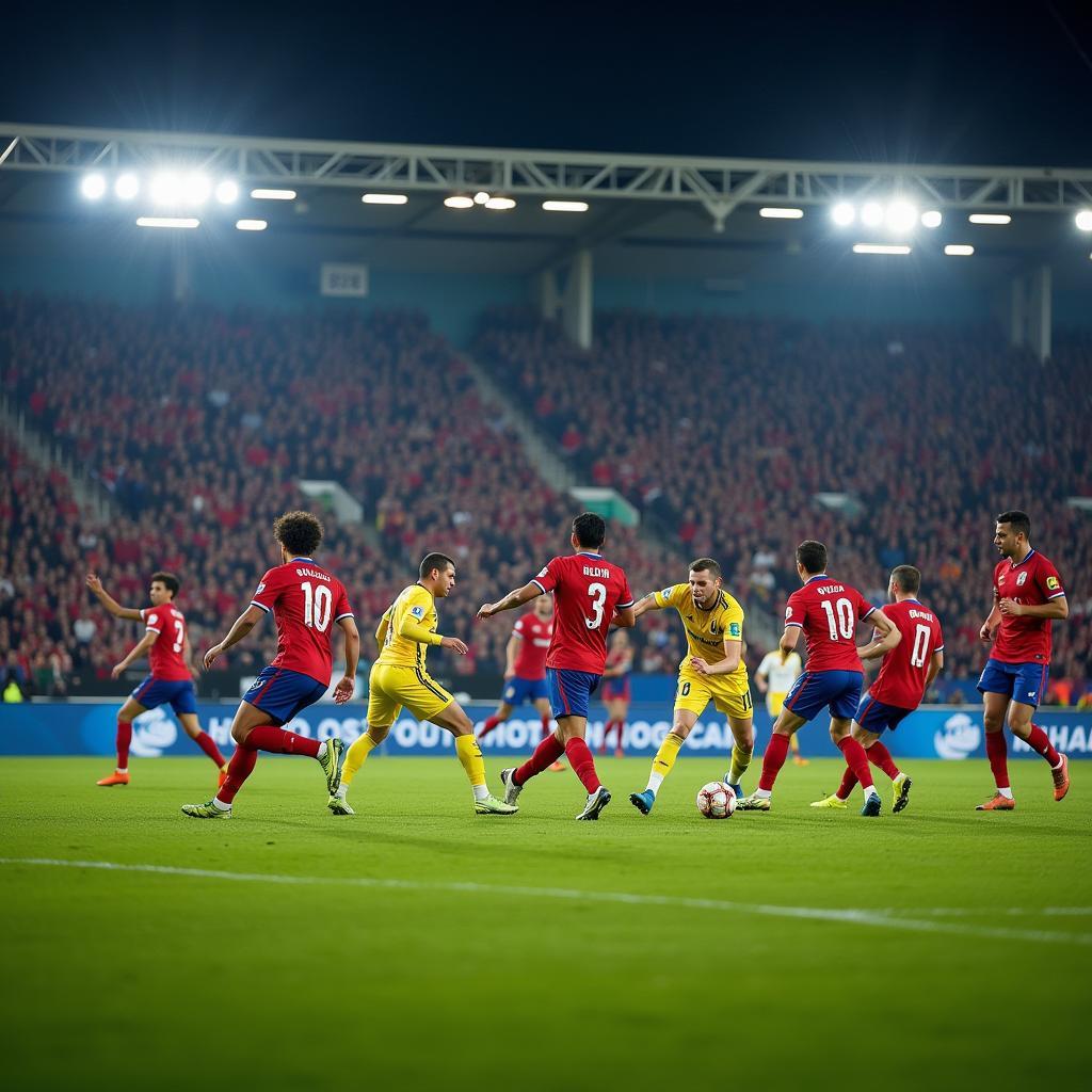 High-Intensity Football Match