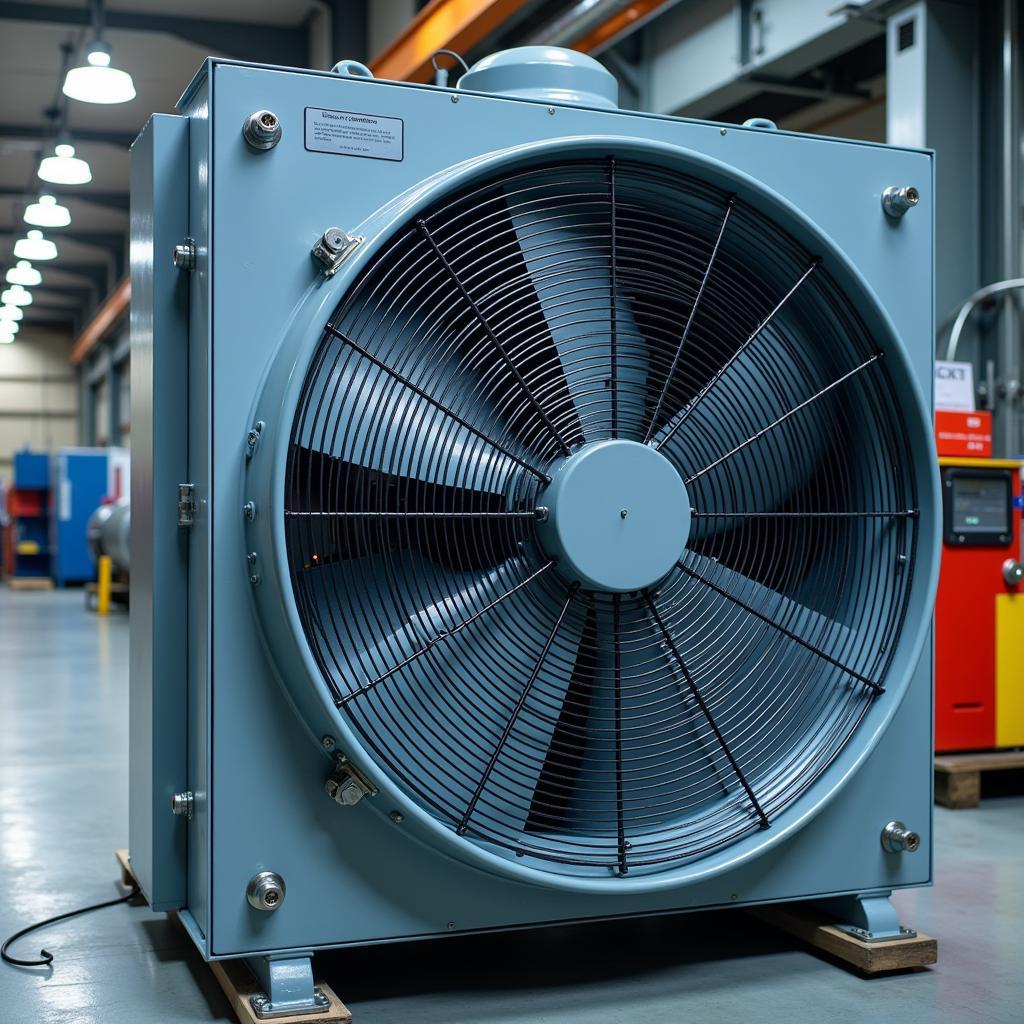 High-Powered Industrial Fan in Operation