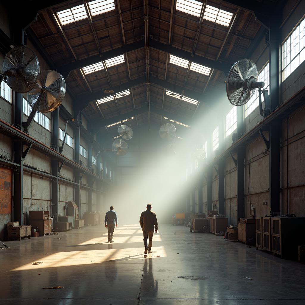 High Temperature Industrial Fans in Wisconsin Warehouses