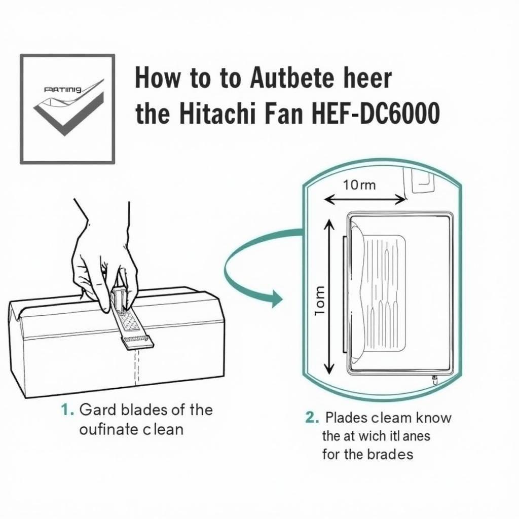 Hitachi Fan HEF-DC6000 Cleaning and Maintenance