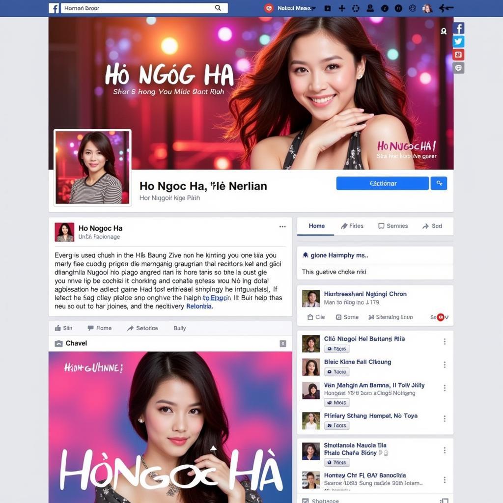 Ho Ngoc Ha's Facebook Profile