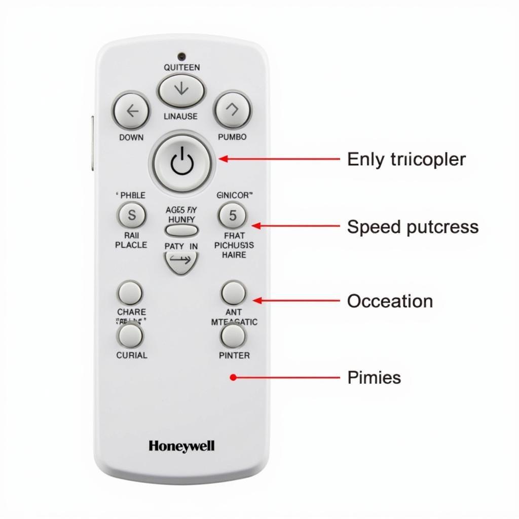 Honeywell HY254E remote control