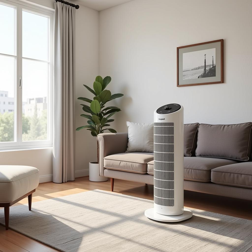 Sleek and Modern Design of Honeywell Tower Fan