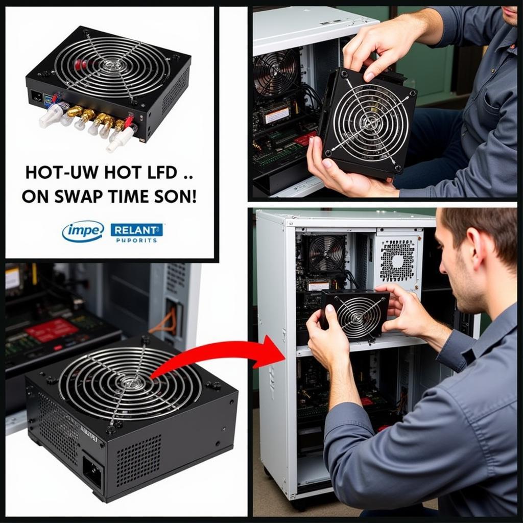 Replacing a PSU fan without system shutdown