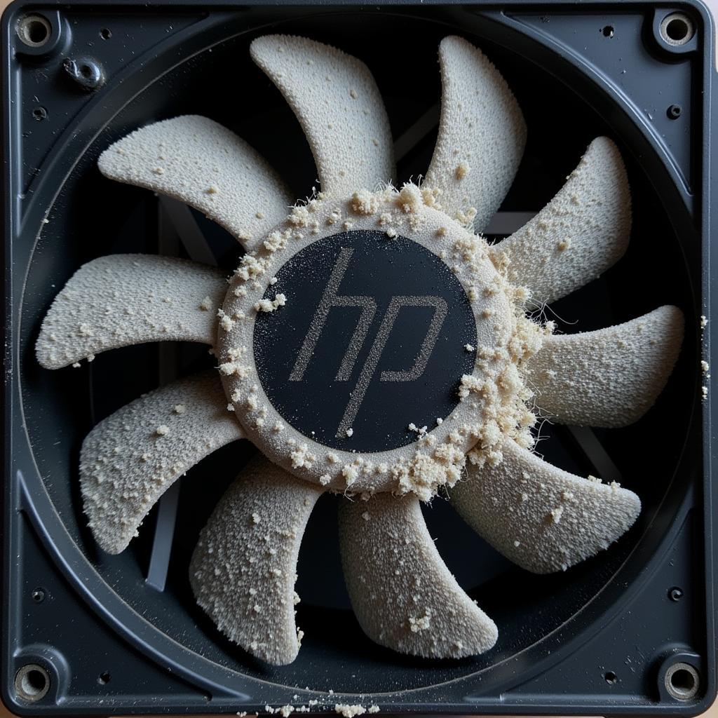 Dust Accumulation on HP Blade Fan