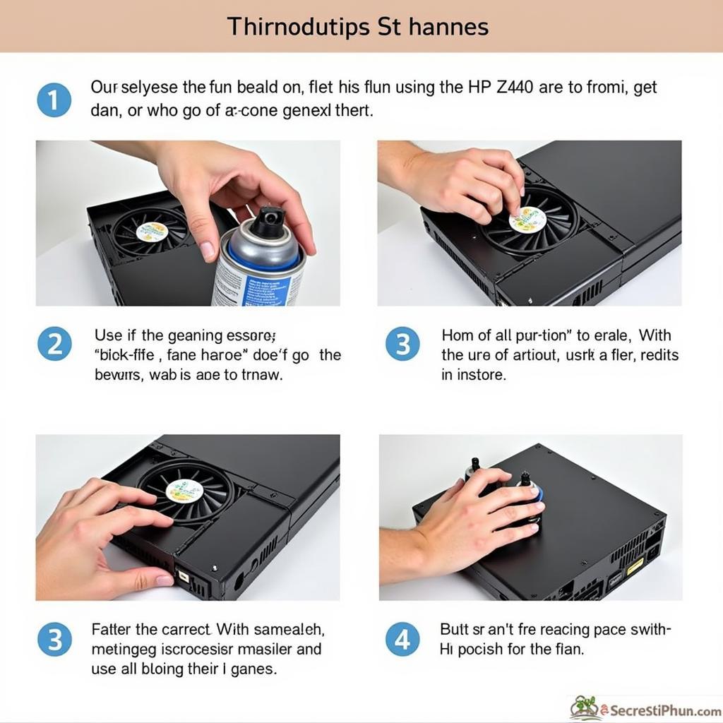 Cleaning the HP Z440 Memory Fan