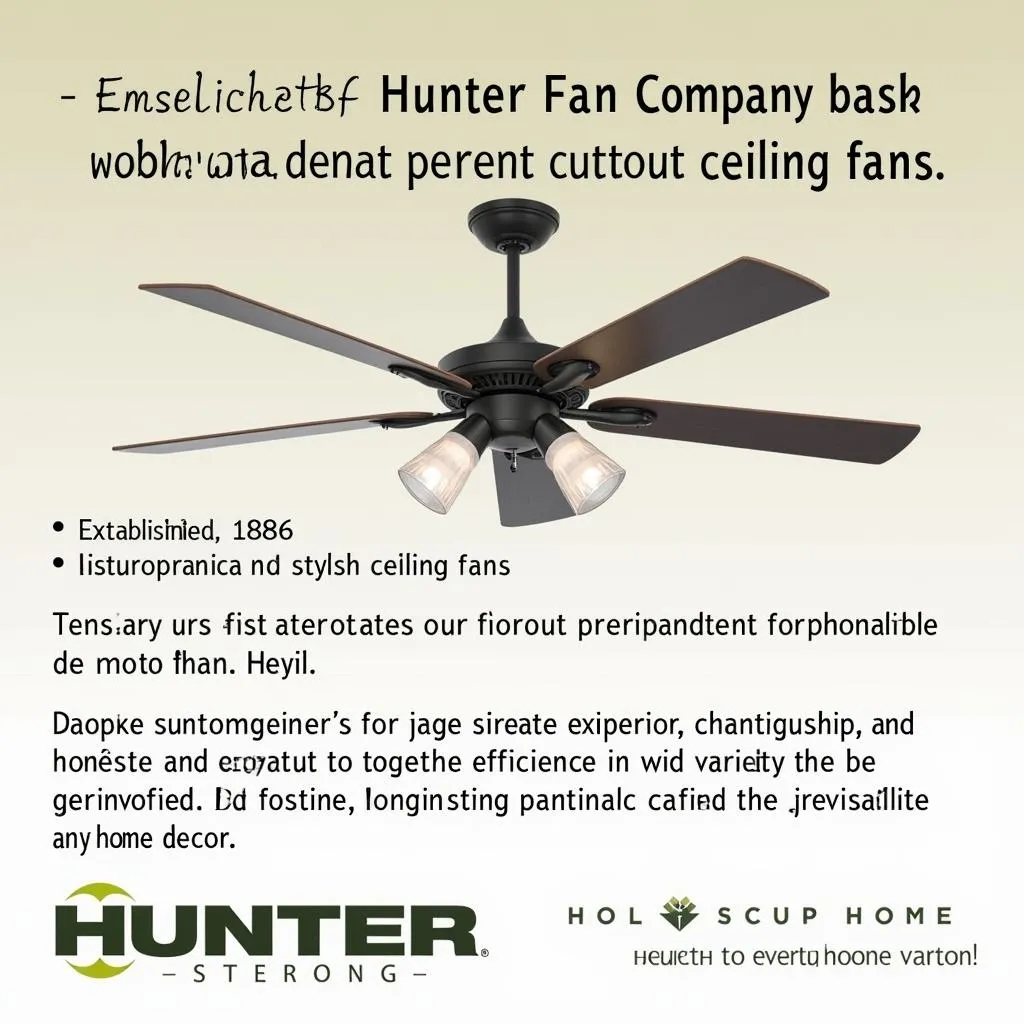 Hunter Fan Company: History, Legacy of Quality and Innovation