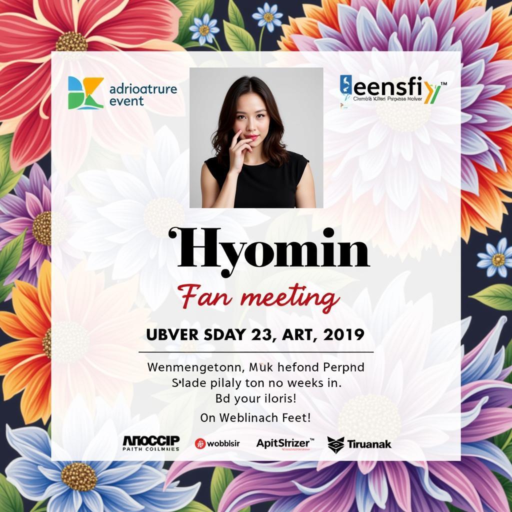 Poster for Hyomin's fan meeting in Vietnam