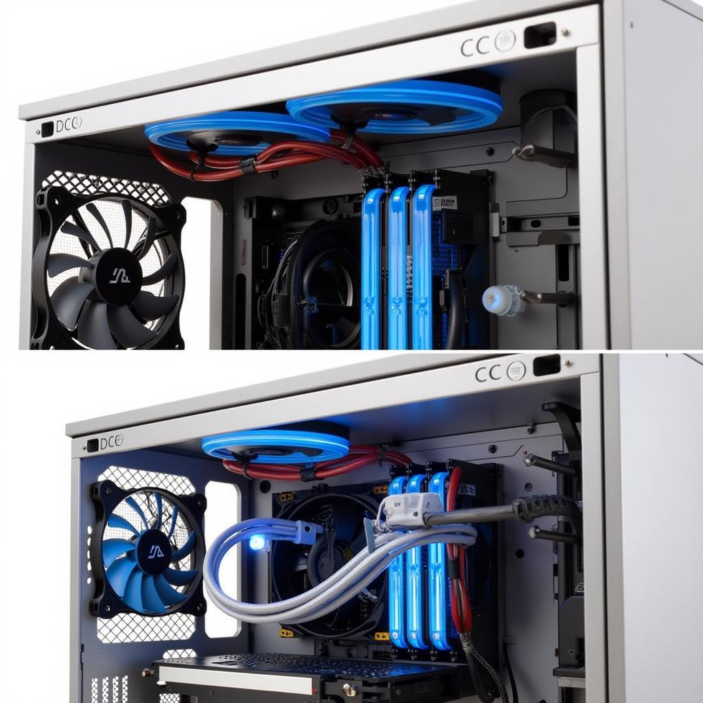 ID Cooling NO-12015 Slim Fan Installed in PC Case