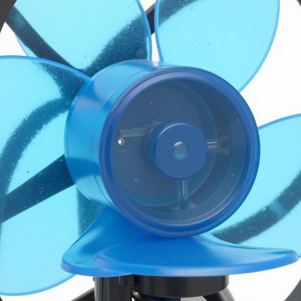 ID Cooling PL-12025 Blue LED Fan Close-Up View