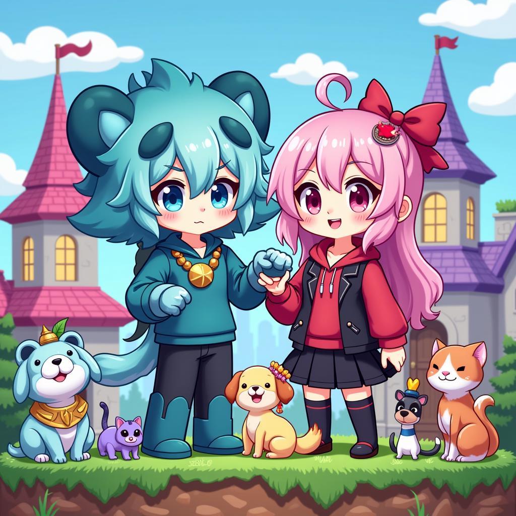 iHasCupquake and LDShadowLady Minecraft Fan Art