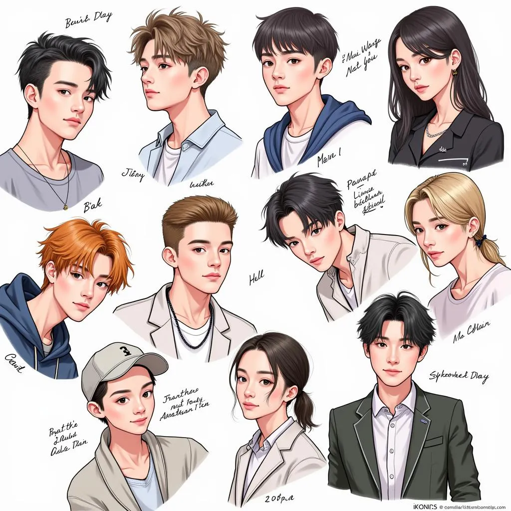 iKONICs creating fan art