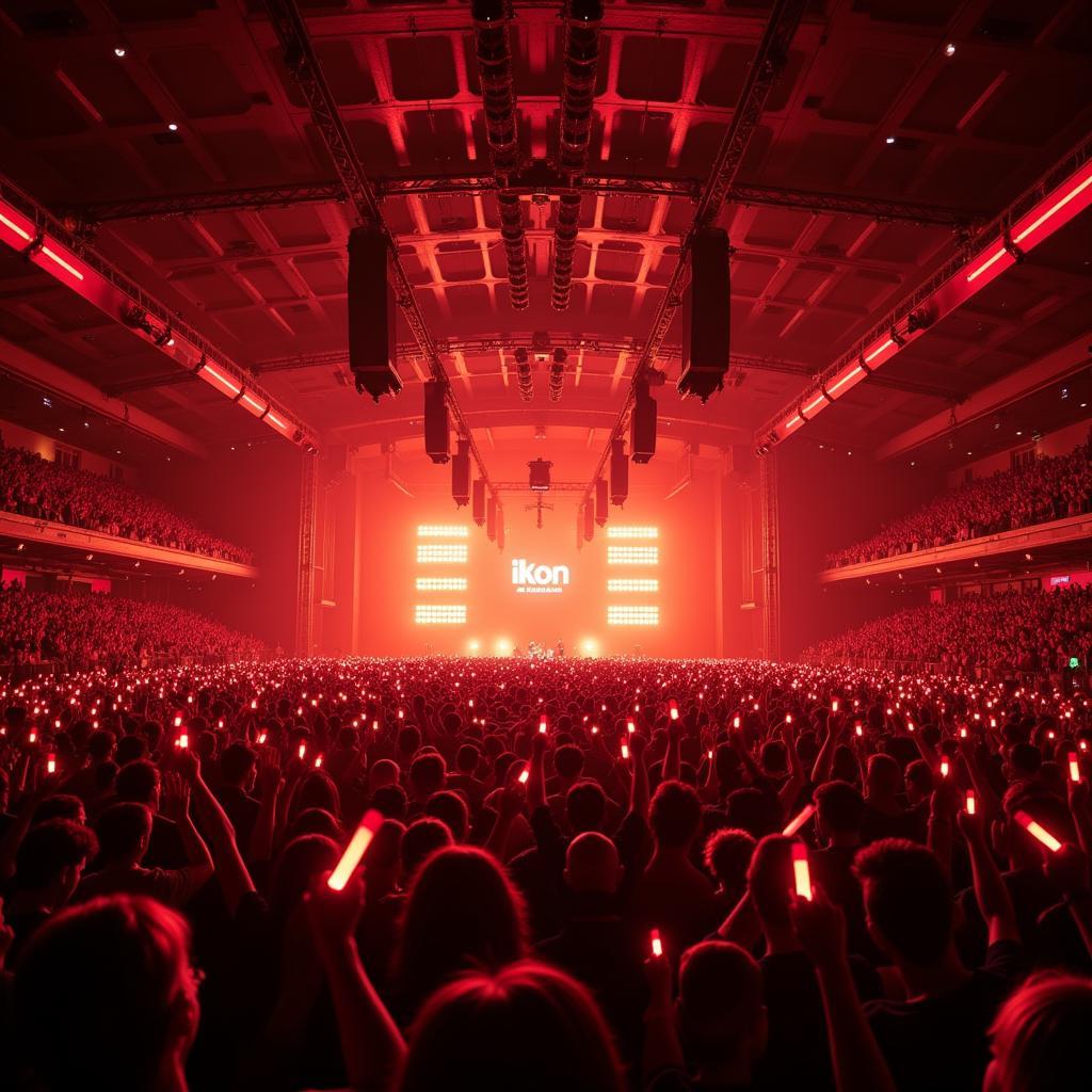 Sea of iKon Light Sticks at the Fan Meeting