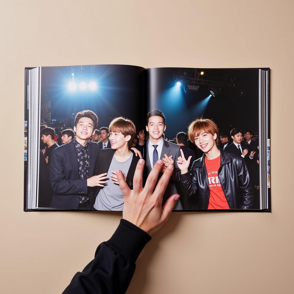 Flipping through the pages of the iKon Fan Meeting 2019 Photobook