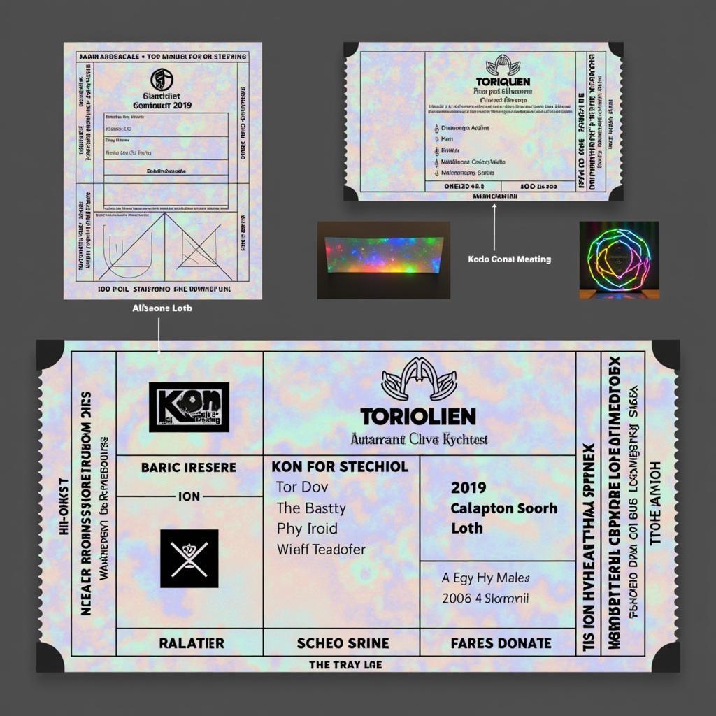 Ikon fan meeting ticket design