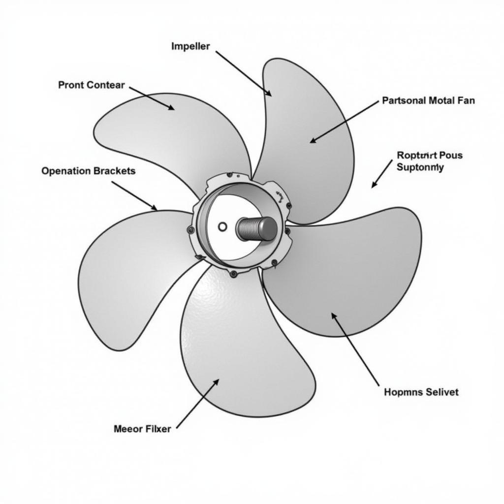 Impeller Cooling Fan Components