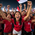 Indonesian Fans Celebrating