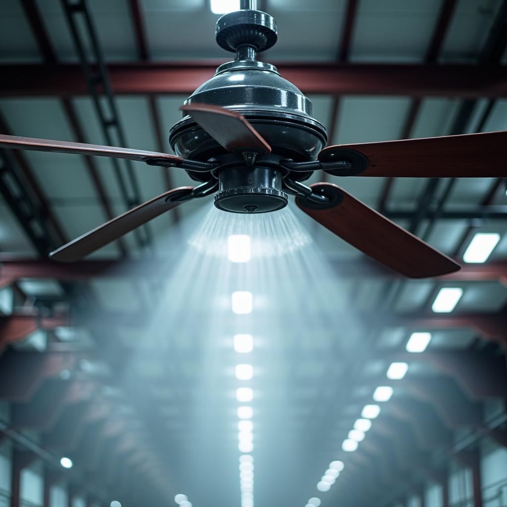 Industrial Ceiling Fan Reducing Condensation