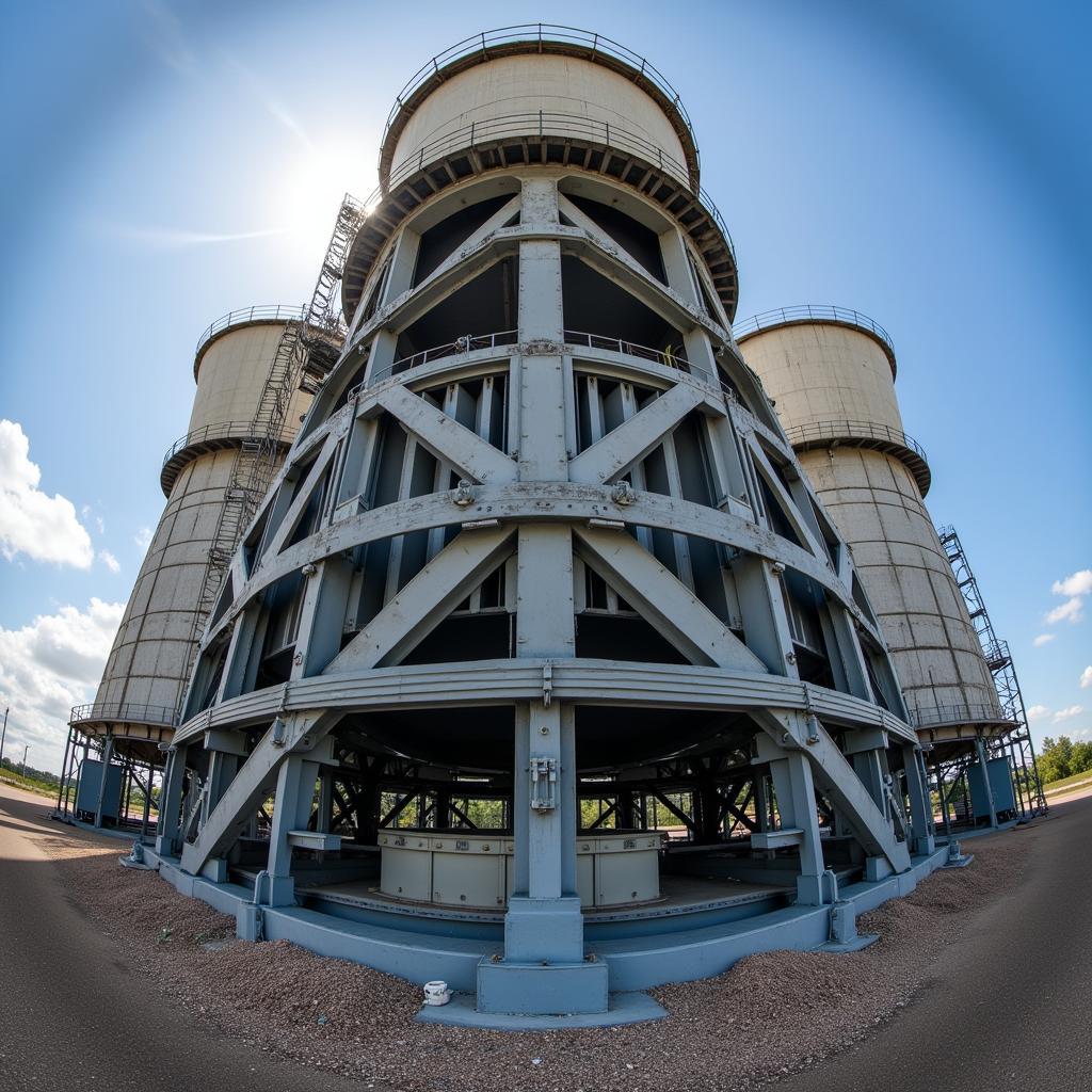 Large Industrial Cooling Tower with Steel Fan