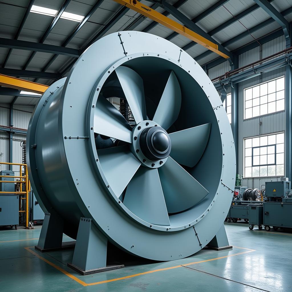 Industrial Fan in a Factory Setting