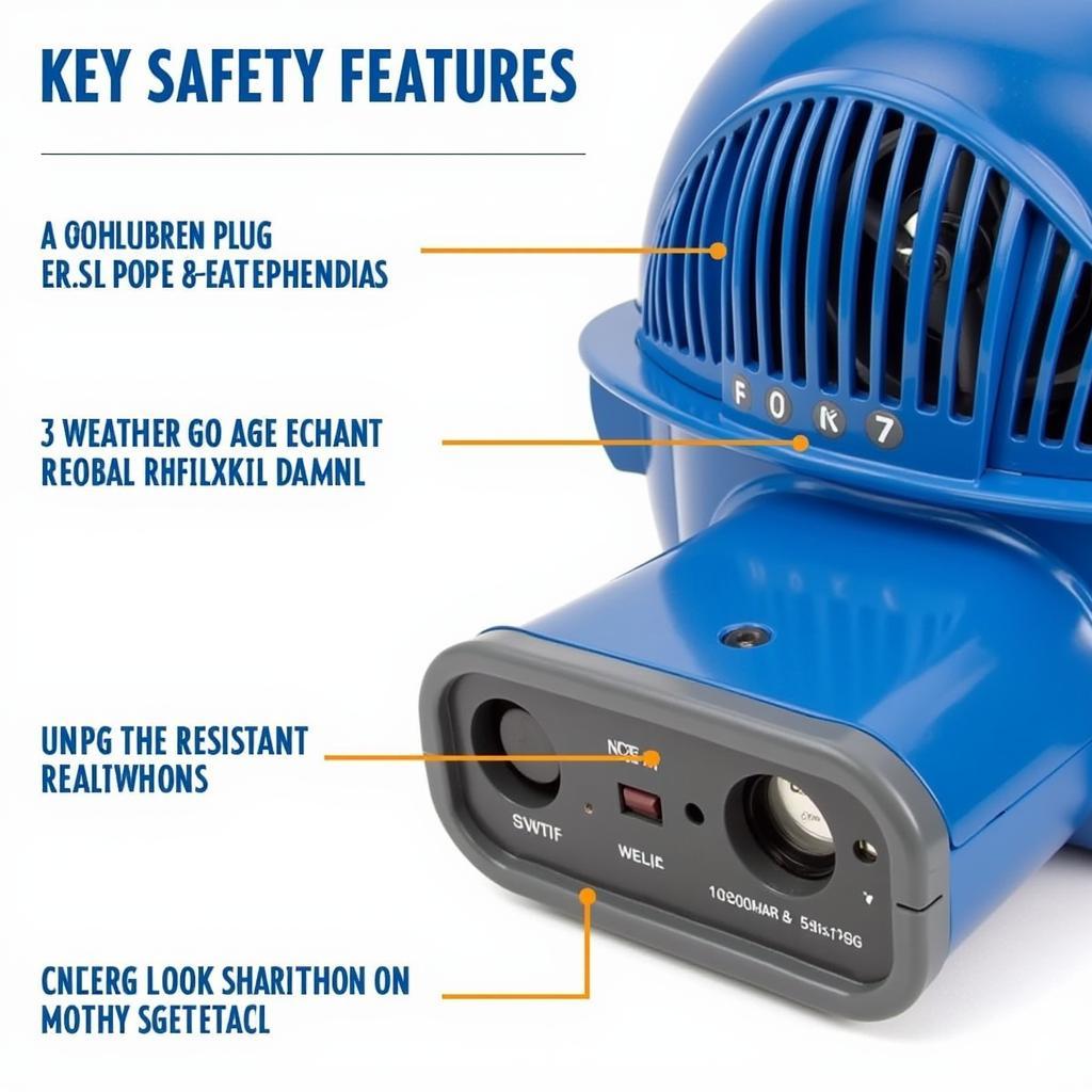 inflatable blower fan safety features