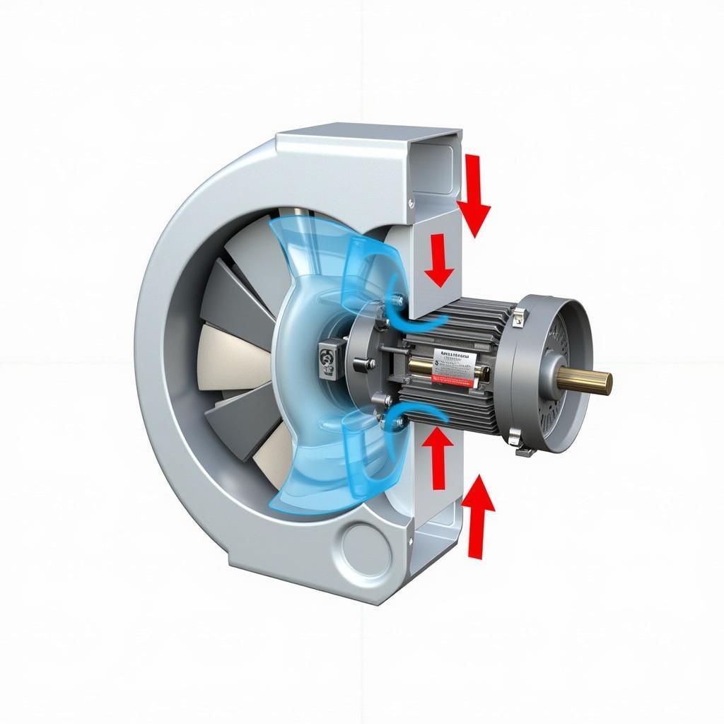 Diagram of an Inline Centrifugal Fan