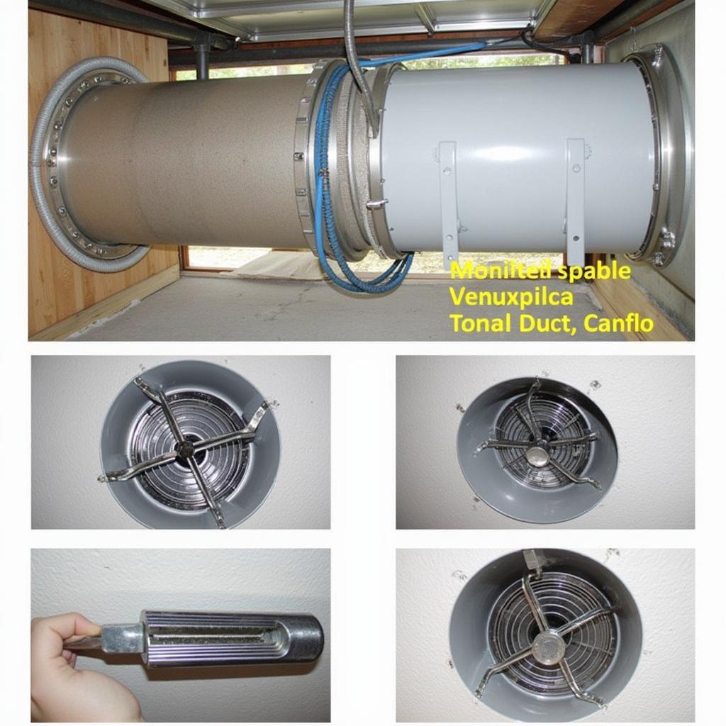 Inline Duct Fan Installation in Commercial Setting