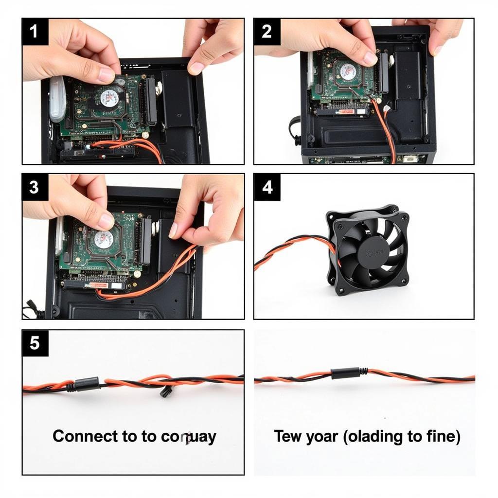 Step-by-step guide to install a 10cm LED fan