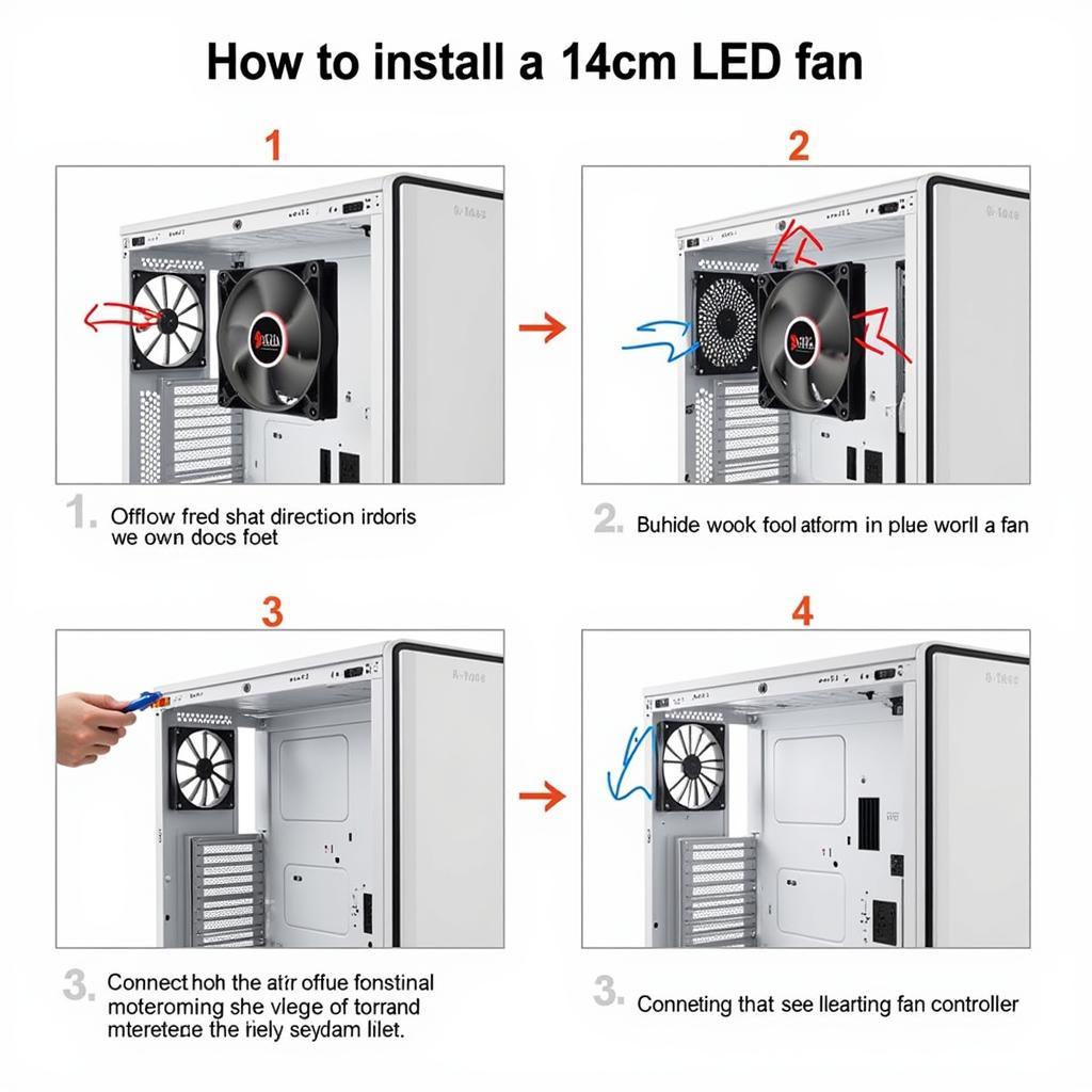 Installing a 14cm LED Fan in a PC Case