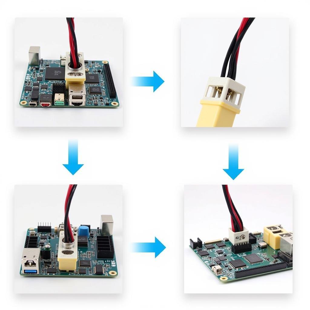 Connecting a 4-pin fan adapter to a motherboard