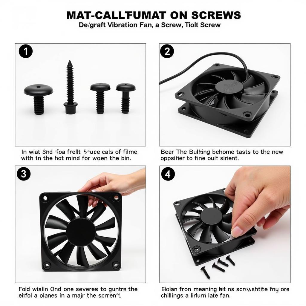 Installing Anti-vibration Screws on a Case Fan