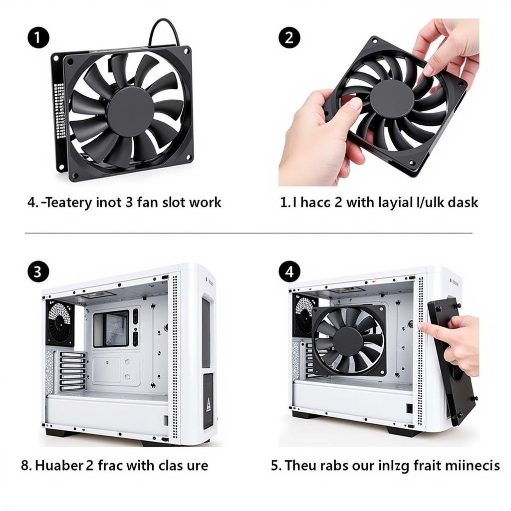 Installing a fan case in a PC