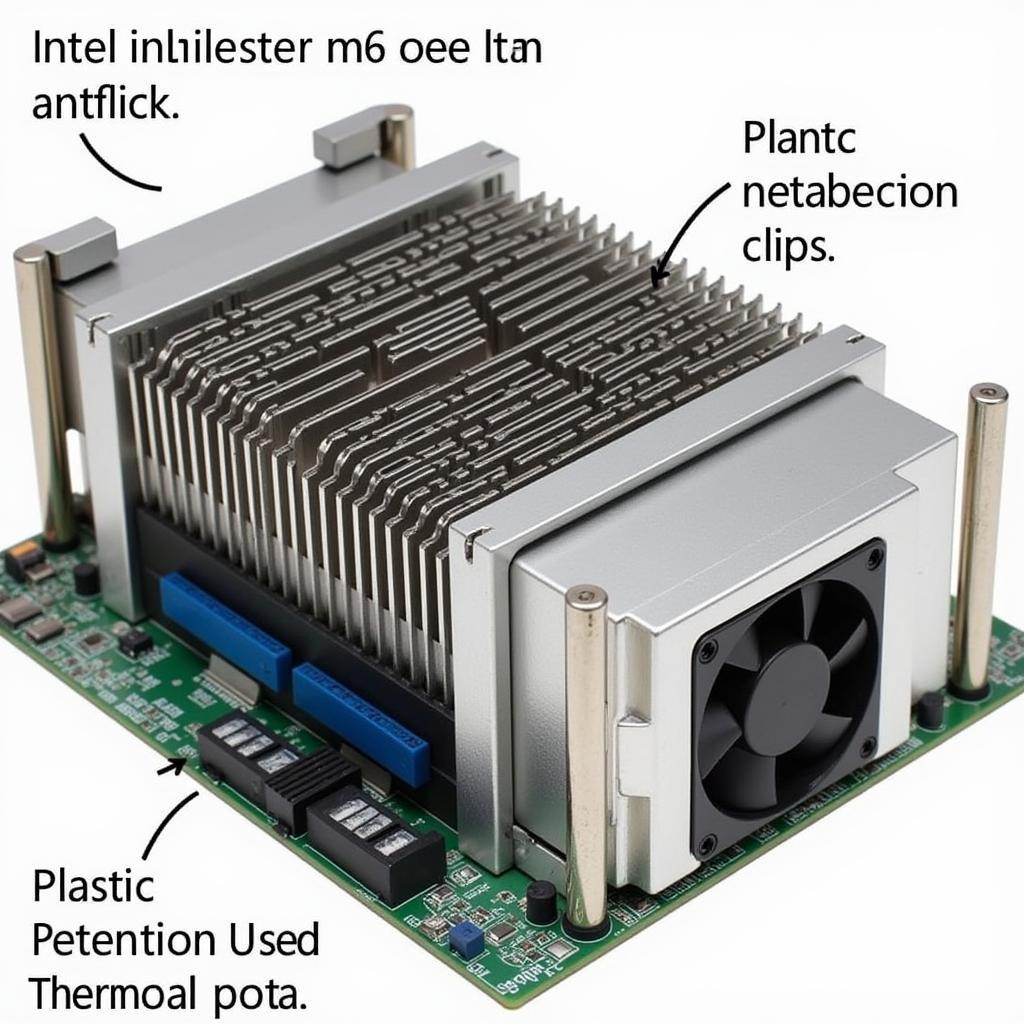 Intel E8400 Fan Box Closeup View