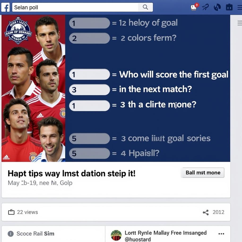 Interactive Facebook Fan Page Post