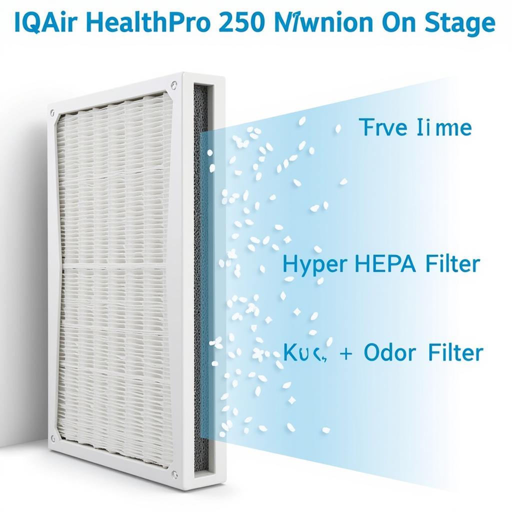 IQAir HealthPro 250 Filtration System Diagram