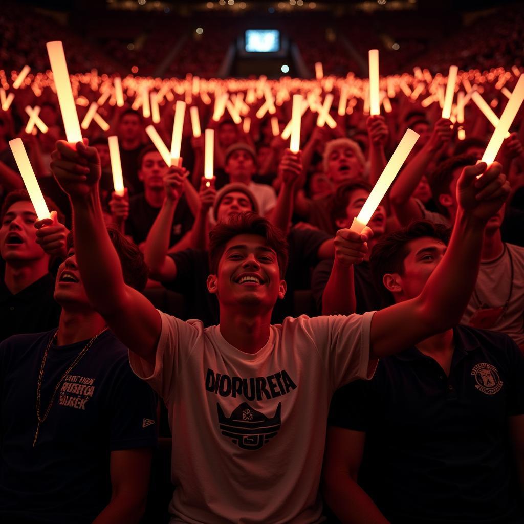 Iron Fan Male at a Concert