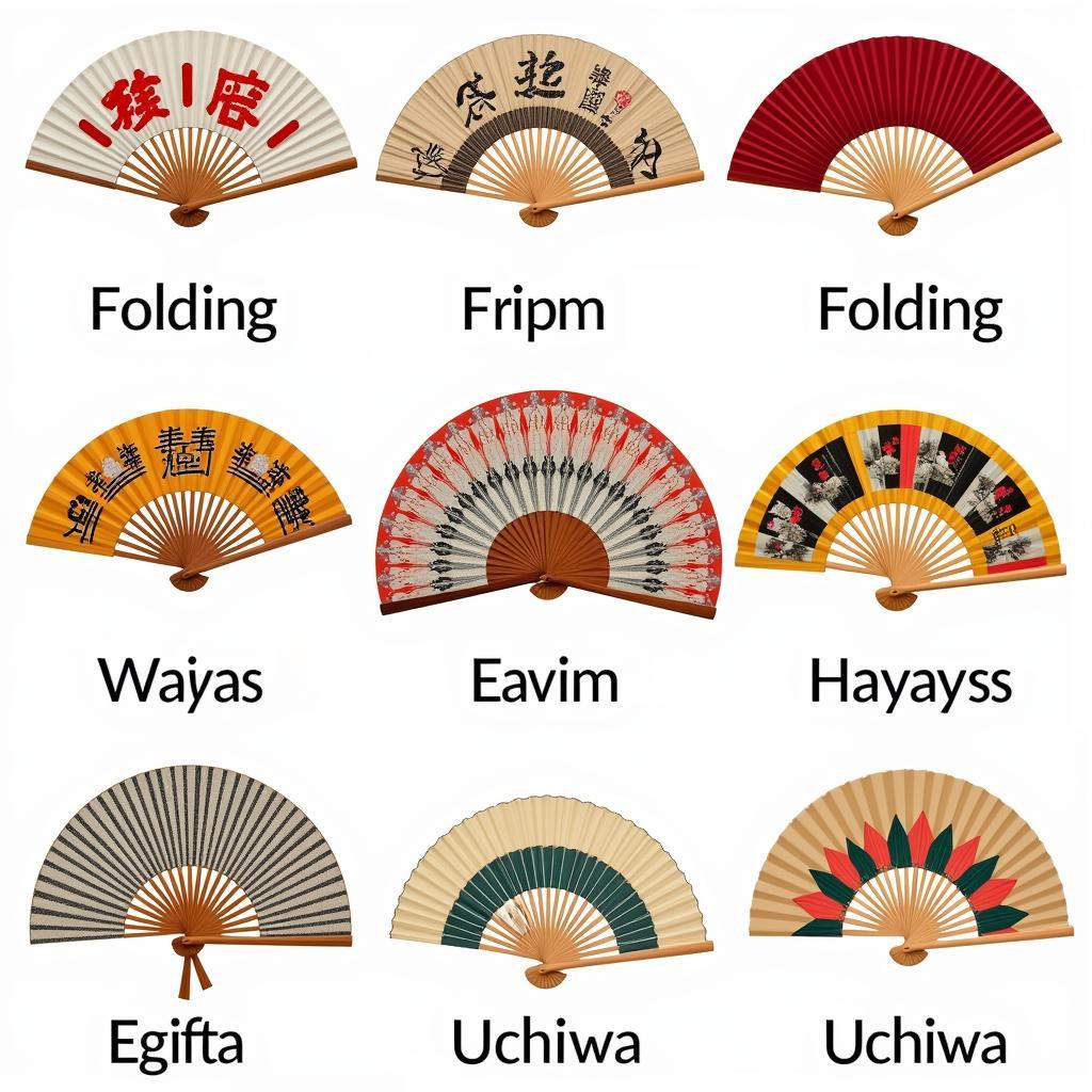 Various Types of Japanese Fans