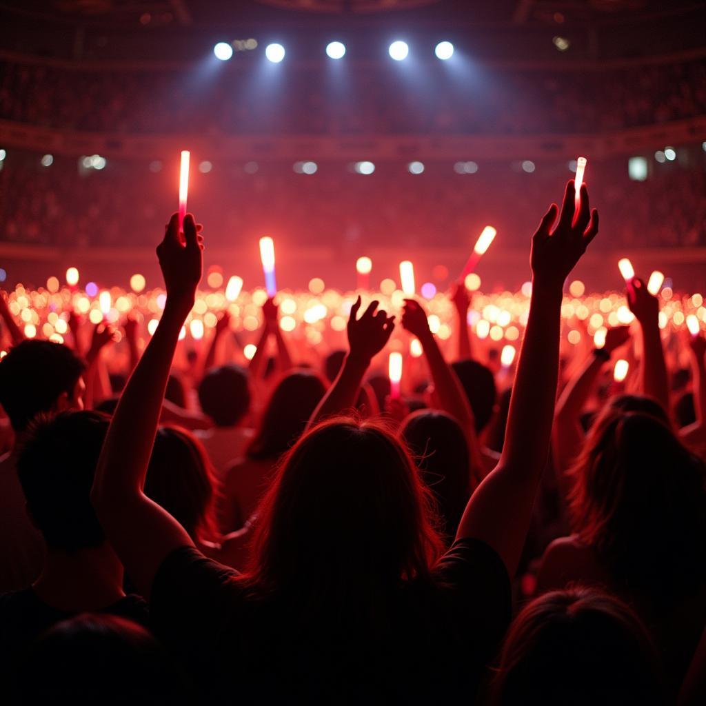 Japanese Fans Performing Wotagei