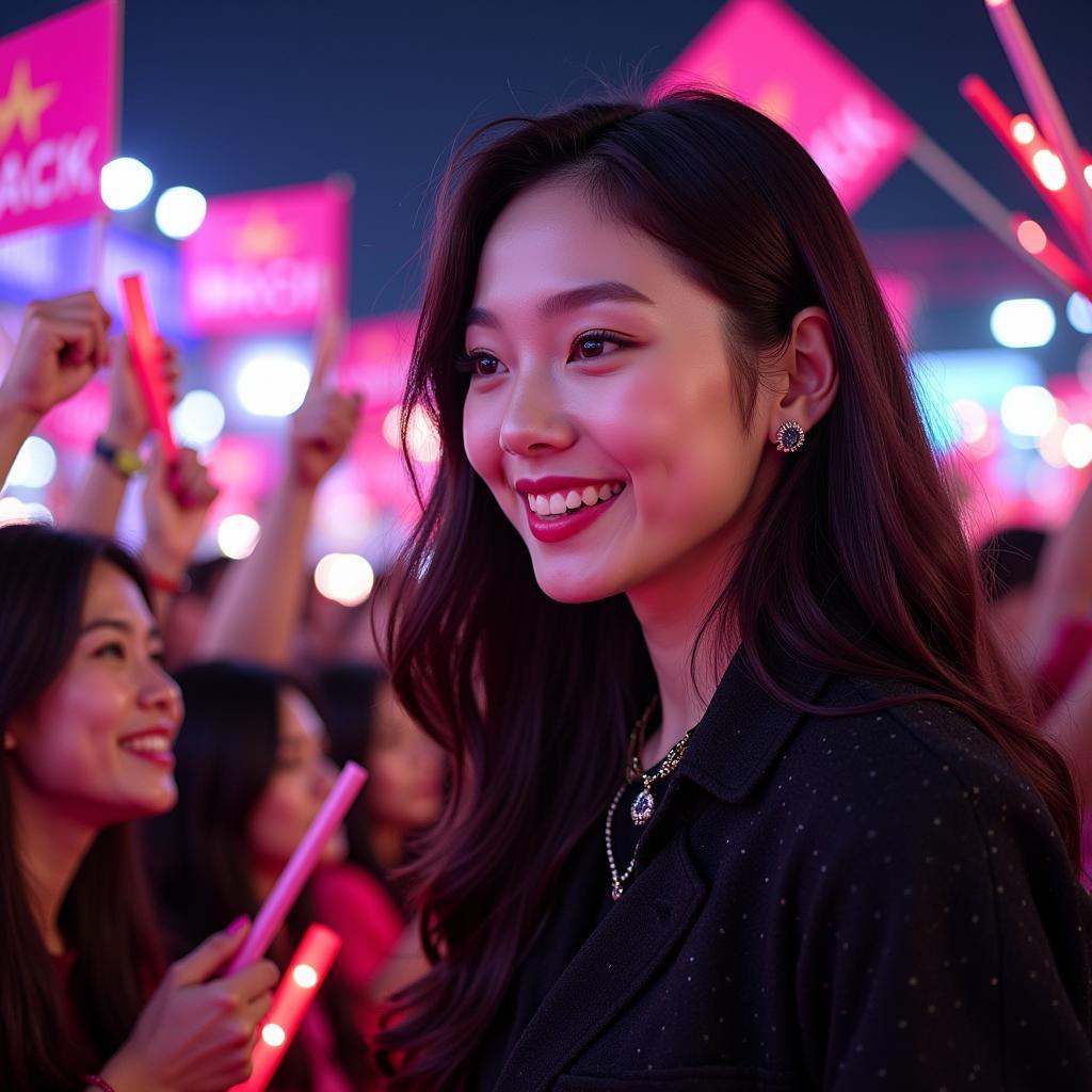 Jennie from BLACKPINK at a Vietnam Fan Event