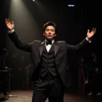 Jo Seung Woo performing in a theatrical production