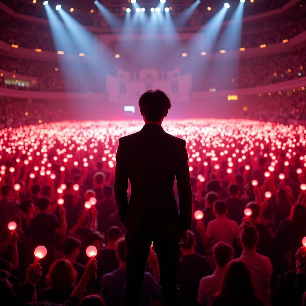 Jungkook Performing at a Sold-Out Concert