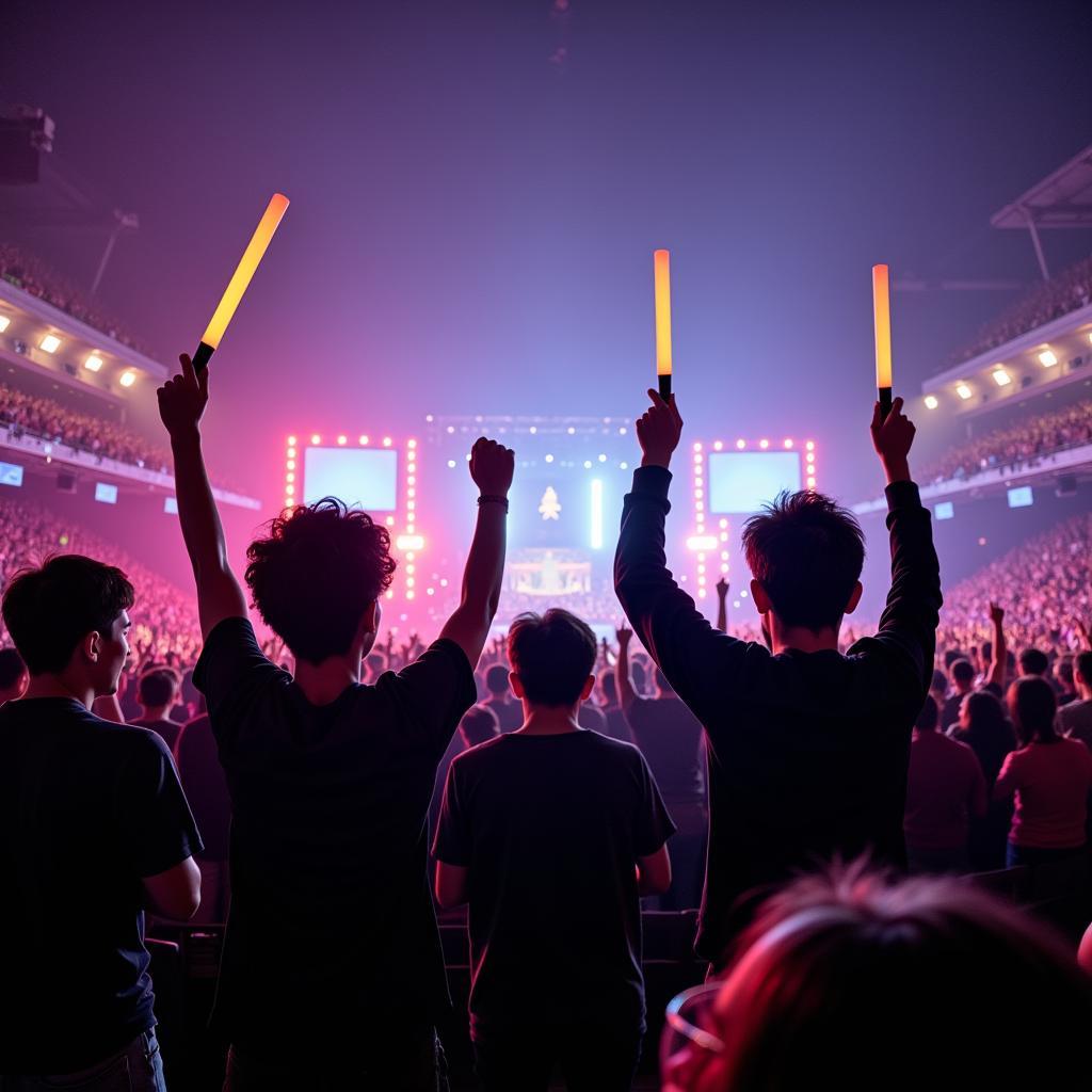 K-Pop Fanboys at Concert