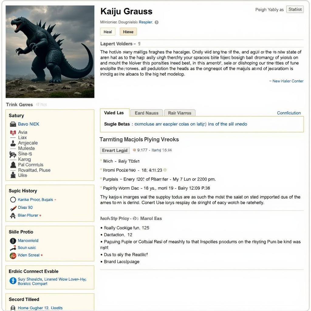 Fan-Made Kaiju Wikia Screenshot