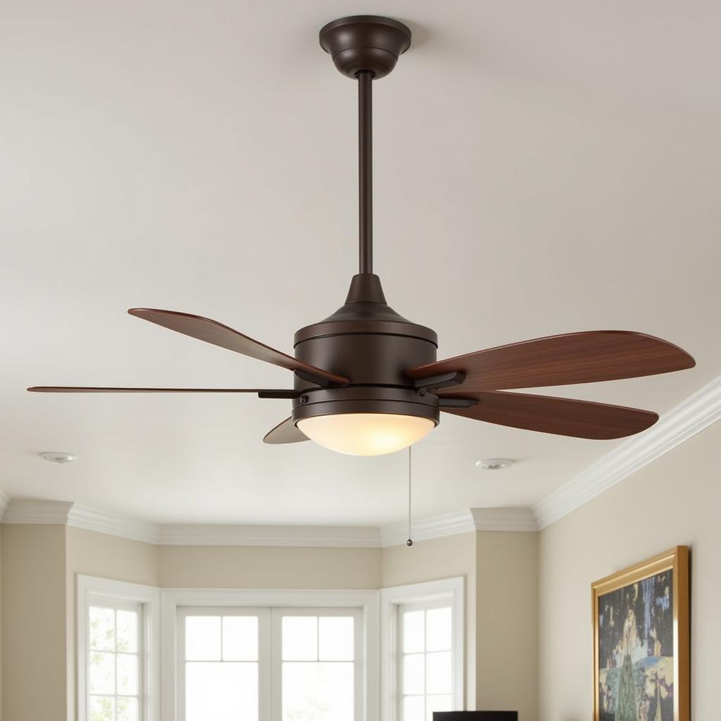 KDK N30NH fan in metallic bronze finish