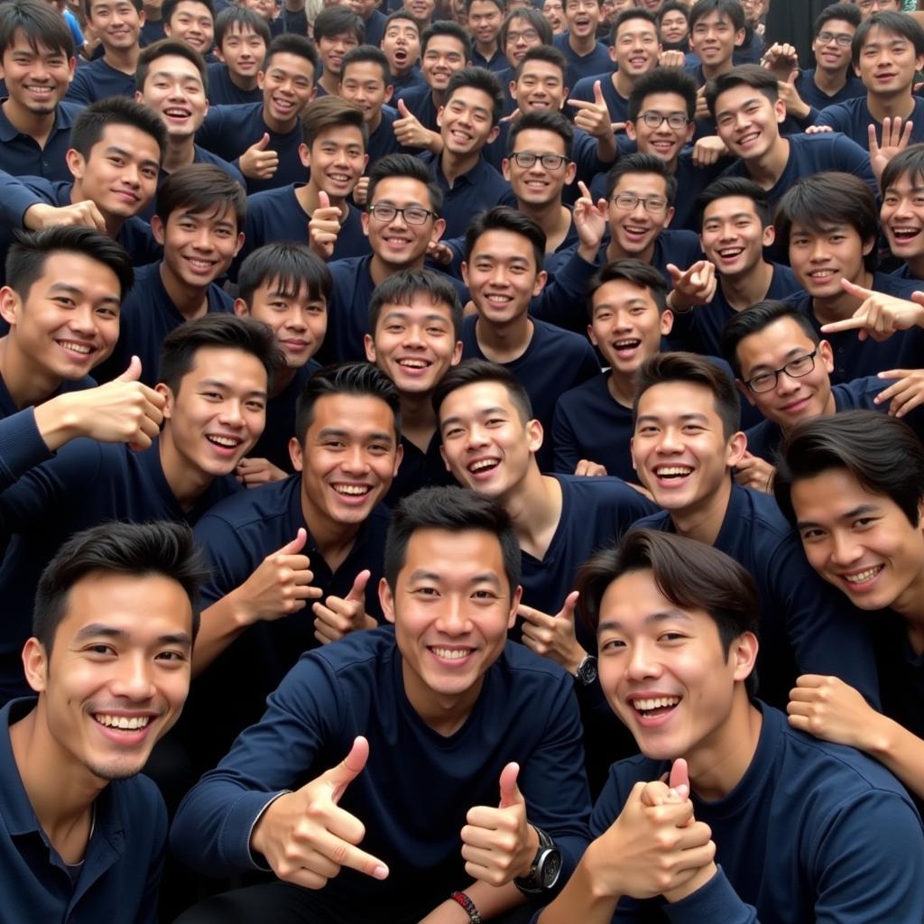 Kha Bảnh and his fans