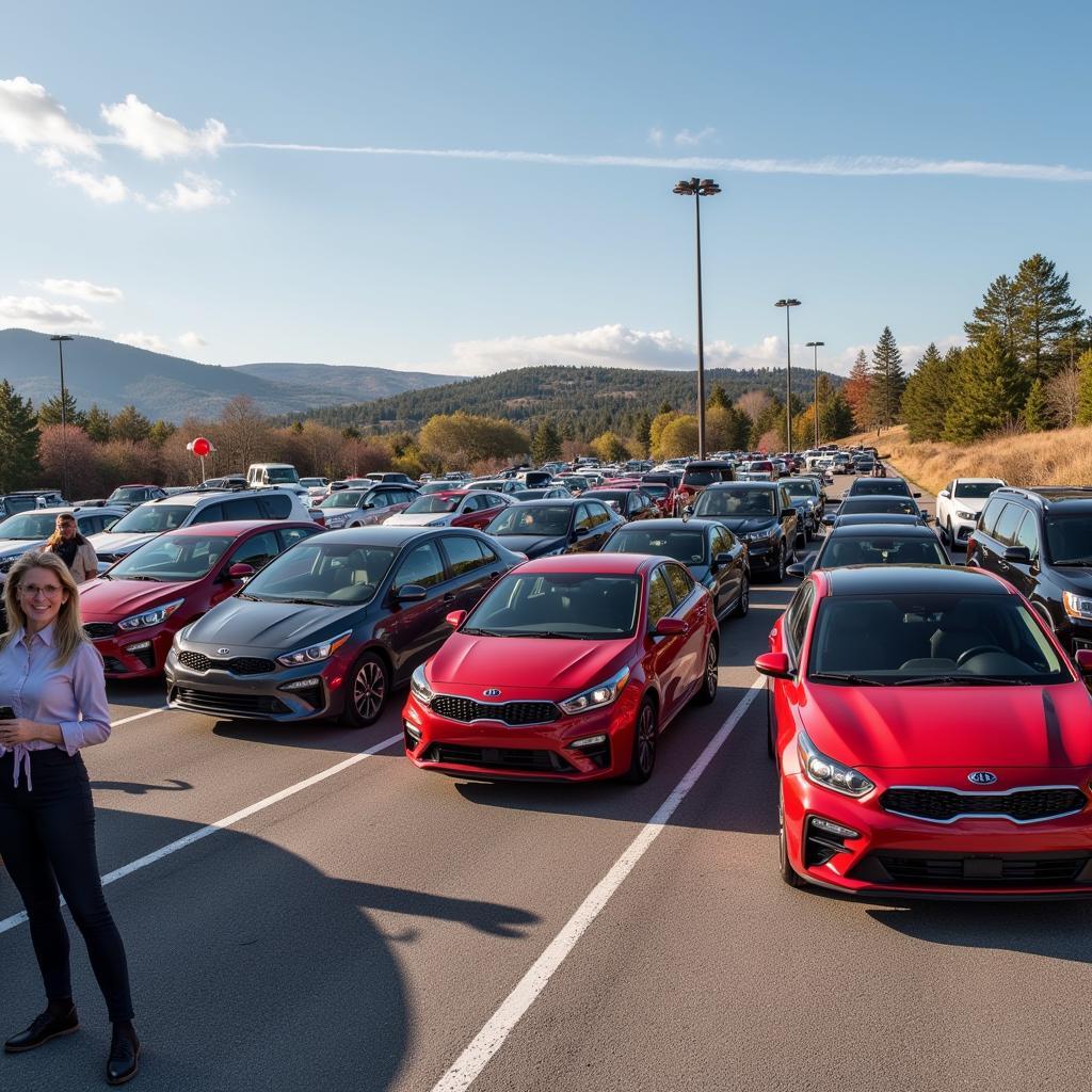 Enthusiasts at a Kia Cerato Fan Club Event