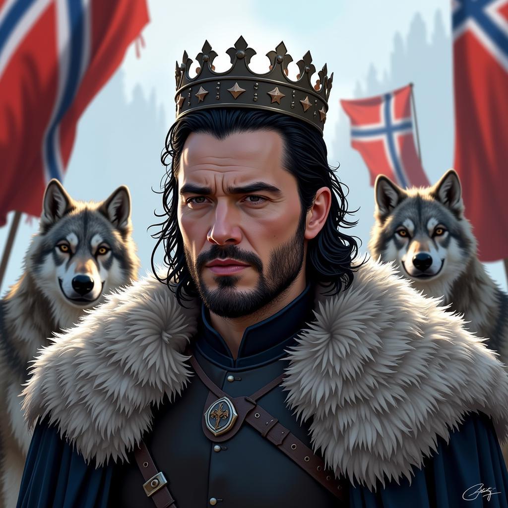 King in the North Illustration