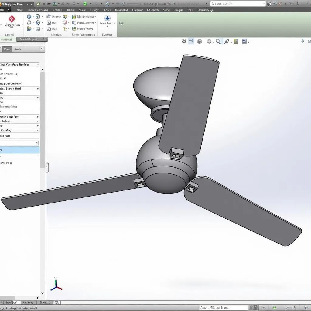 Kinglan Fans Revit Family Model